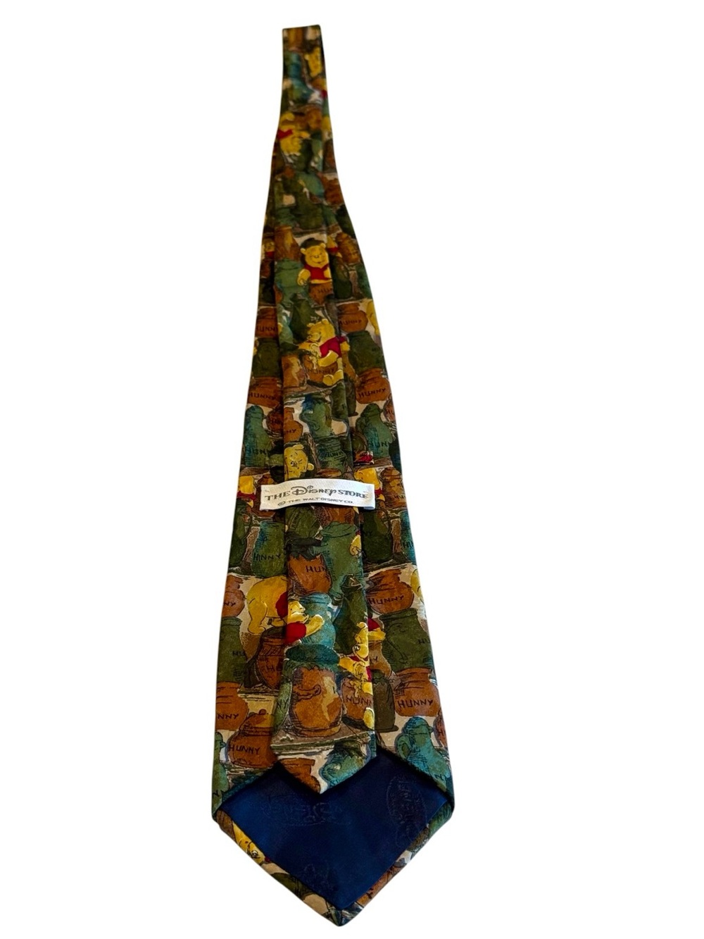Disney Store Winnie the Pooh Silk Tie Vintage Italy 100% Silk Character Tie - Picture 3 of 7